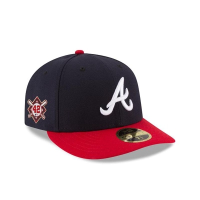 Sapca New Era Atlanta Braves MLB Jackie Robinson Day Low Profile 59FIFTY Fitted - Albastri